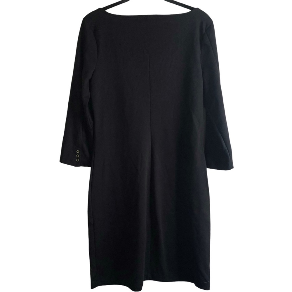 Old Navy boatneck black sheath | 3/4 sleeves